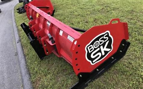 10 foot box plow skid steer|skid steer snow pusher.